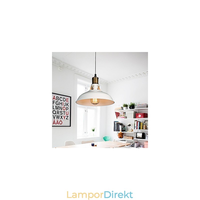Amerikansk Country Style Originalitet Single Head Smidesjärn Hollow Out Droplight Lampa