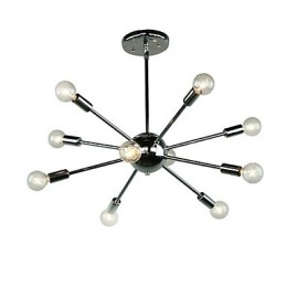 Country Mini Stil Krom Metall Taklampa