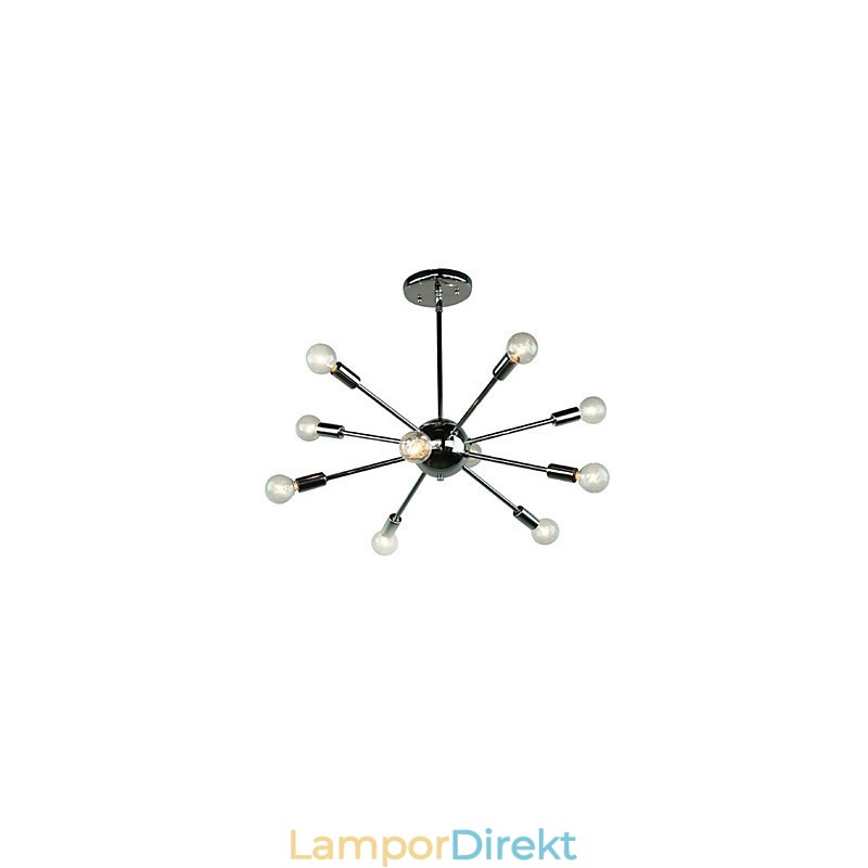 Country Mini Stil Krom Metall Taklampa