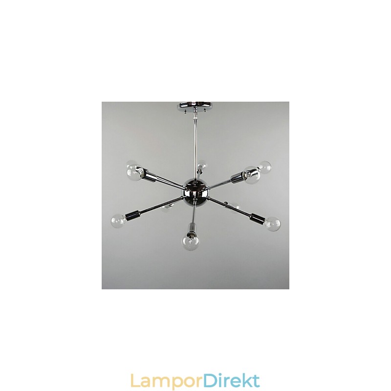 Country Mini Stil Krom Metall Taklampa