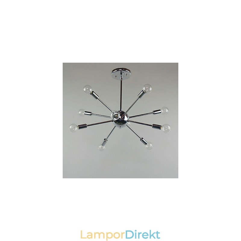 Country Mini Stil Krom Metall Taklampa