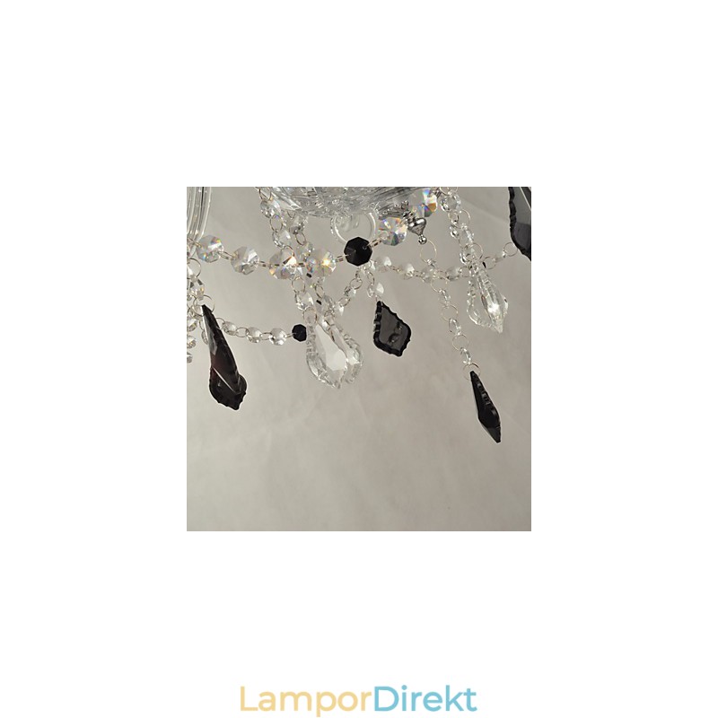 Elegant Kristallkrona Med 8 Lampor