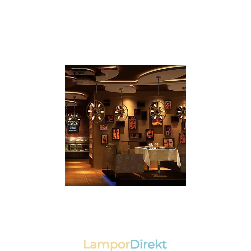 Retro Klassiska Metall Taklampor Enkla Hänglampor Cafe Hänglampa