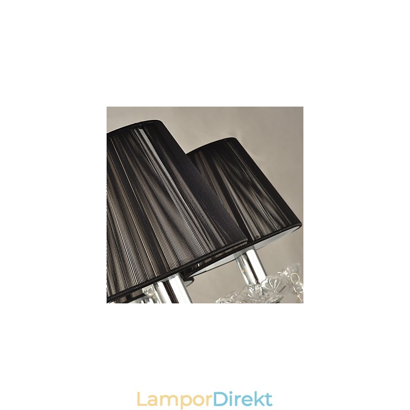 Elegant Kristallkrona Med 8 Lampor