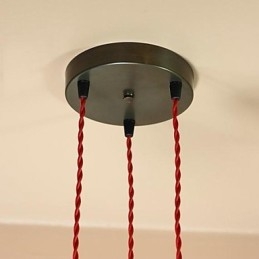 Country Mini Style Elektropläterad Metall Flush Mount
