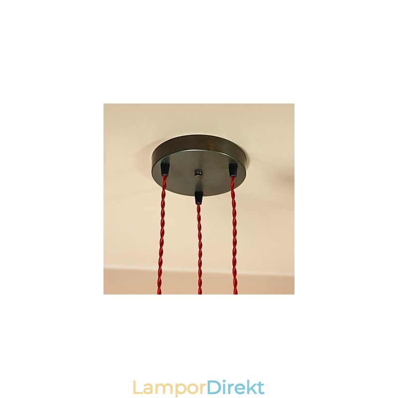 Country Mini Style Elektropläterad Metall Flush Mount