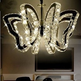 Fjärilslampa Modern Lyxig Kristalllampa