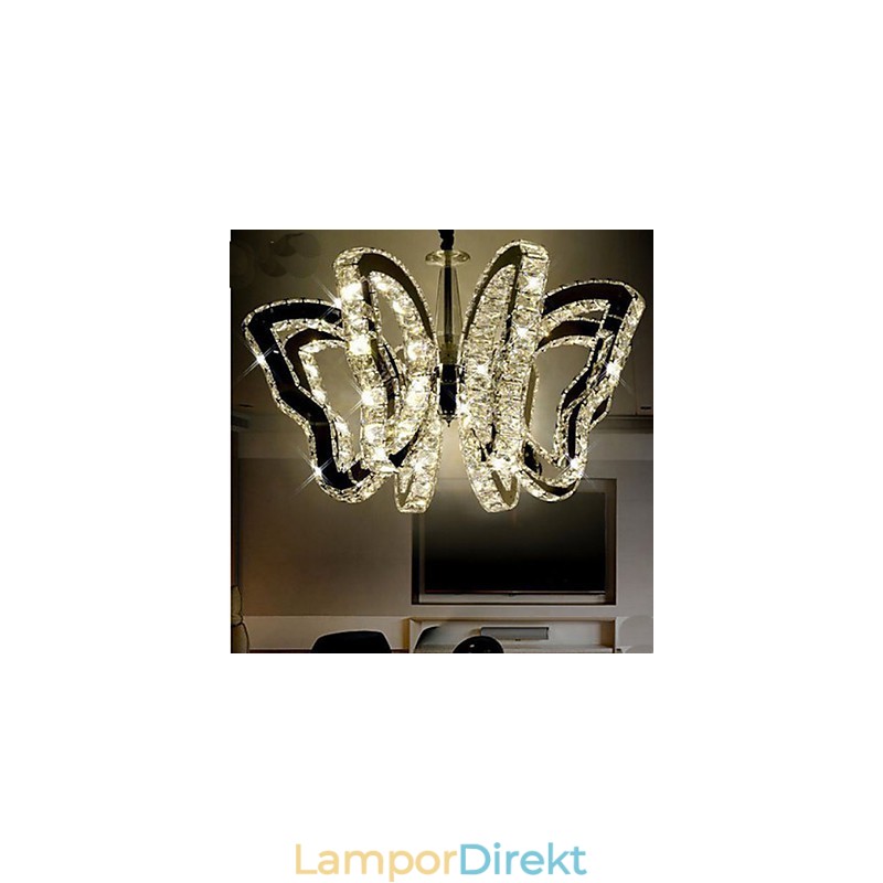 Fjärilslampa Modern Lyxig Kristalllampa