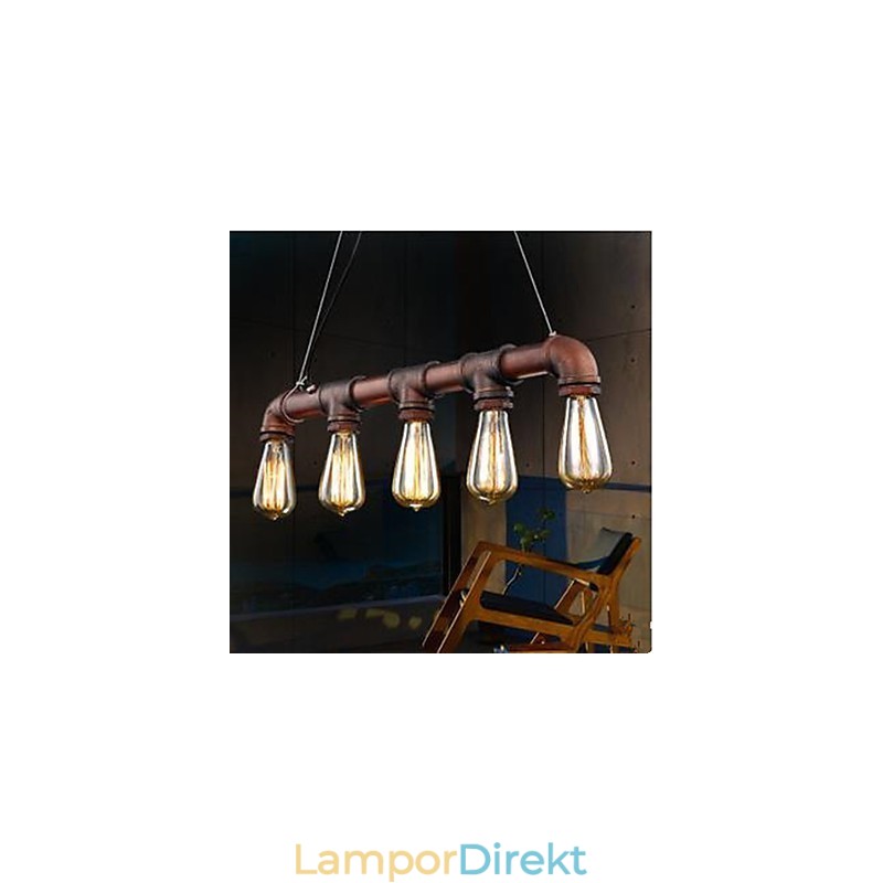 American Country Industrial Veranda Loft Conduit Droplight