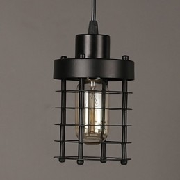 Retro Cirkel Av Enkelhuvud Lampor Och Lyktor Karaktär Konst Ljuskrona Lampa