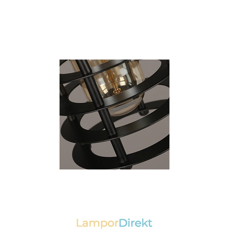 Retro Cirkel Av Enkelhuvud Lampor Och Lyktor Karaktär Konst Ljuskrona Lampa