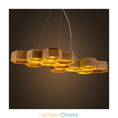 Designer Art Individuality Ljuskrona Simple Honeycomb Wood Lamps Designer Art Individuality Ljuskrona Simple Honeycomb Wood Lamps