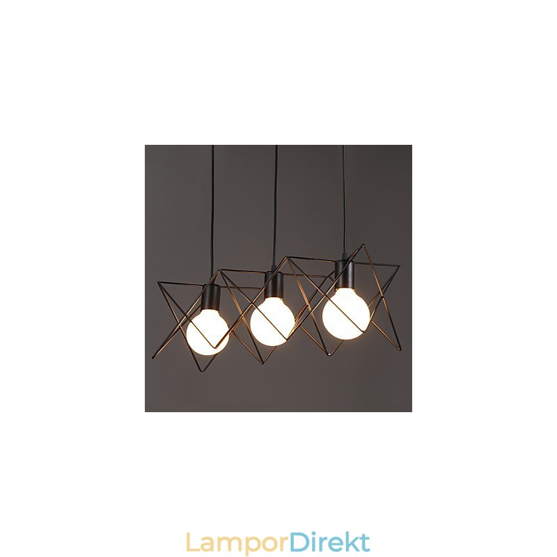 Kontrakterad Och Modern Kreativ Design Med Enkel Smidesjärnshuvud Droplight