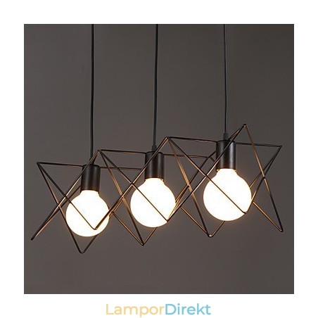 Kontrakterad Och Modern Kreativ Design Med Enkel Smidesjärnshuvud Droplight
