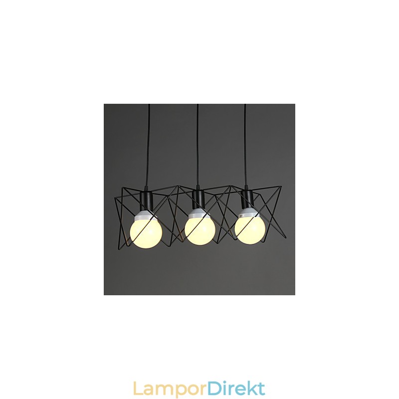 Kontrakterad Och Modern Kreativ Design Med Enkel Smidesjärnshuvud Droplight