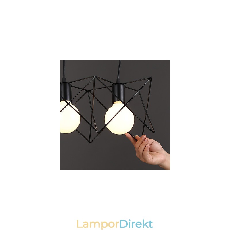 Kontrakterad Och Modern Kreativ Design Med Enkel Smidesjärnshuvud Droplight