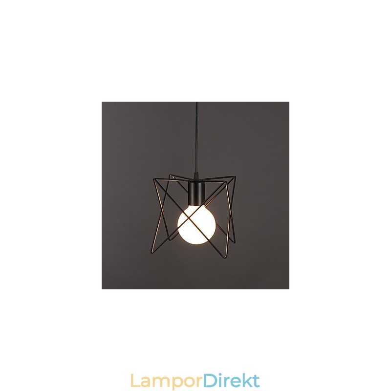 Kontrakterad Och Modern Kreativ Design Med Enkel Smidesjärnshuvud Droplight