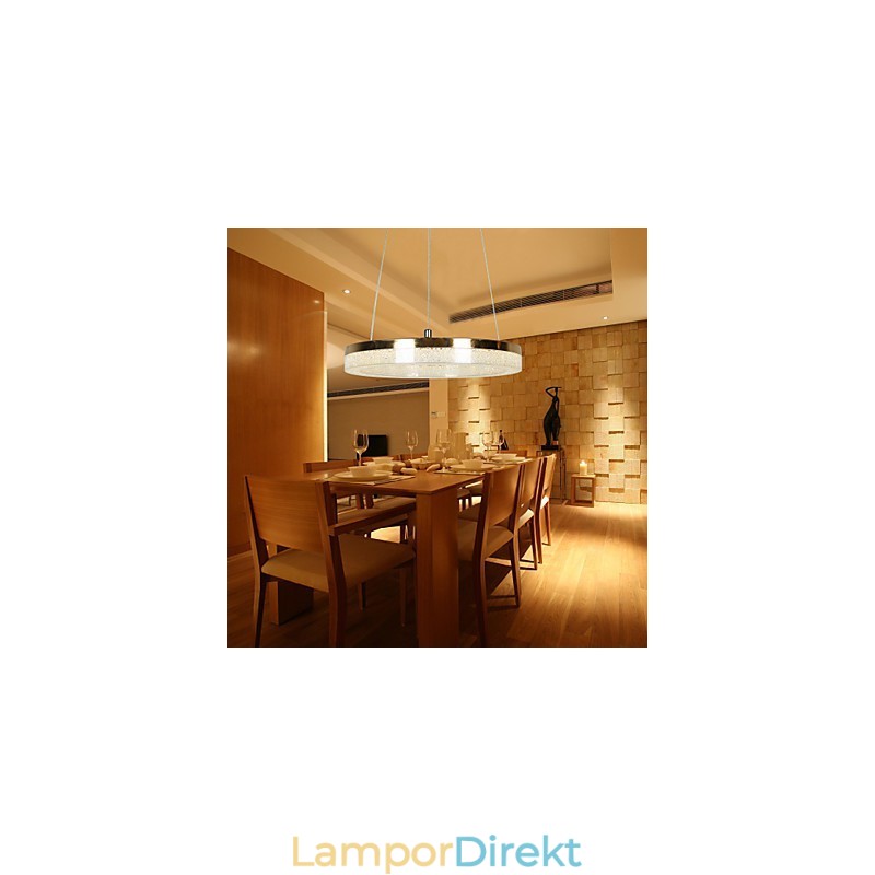 Kristall Pendellampa Gyllene Modern Lampa