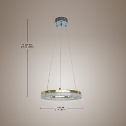 Kristall Pendellampa Gyllene Modern Lampa