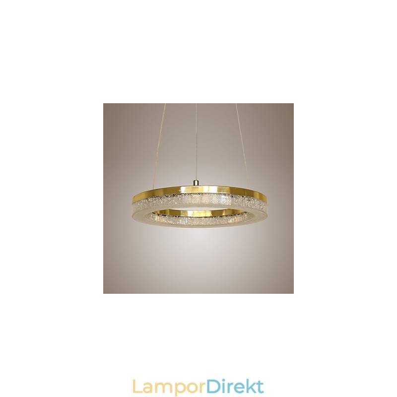 Kristall Pendellampa Gyllene Modern Lampa
